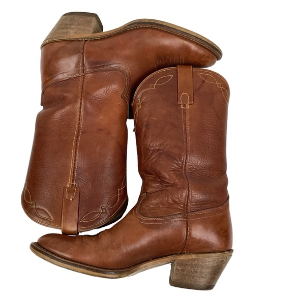 ACME Mens Western Leather Cowboy Boots - Picture 3 of 16